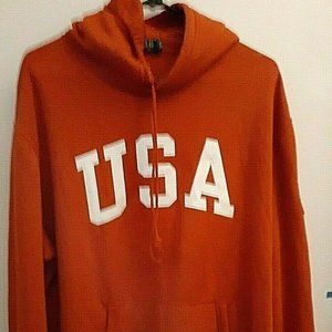 NWT Polo RL USA Spellout Hoodie Red XL